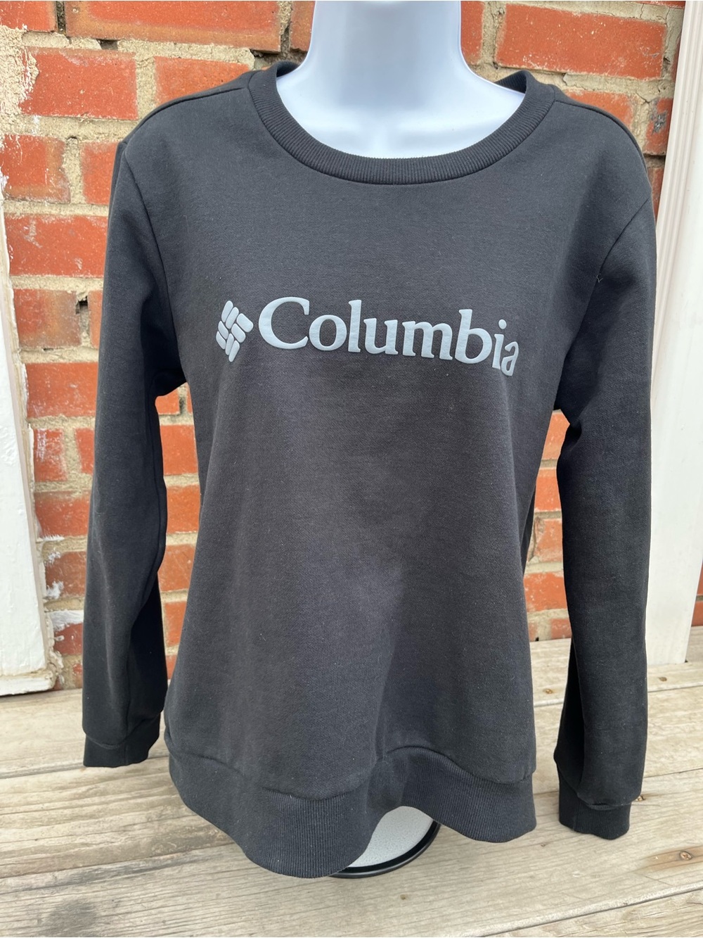 Columbia Black Crewneck Sweatshirt with White Logo